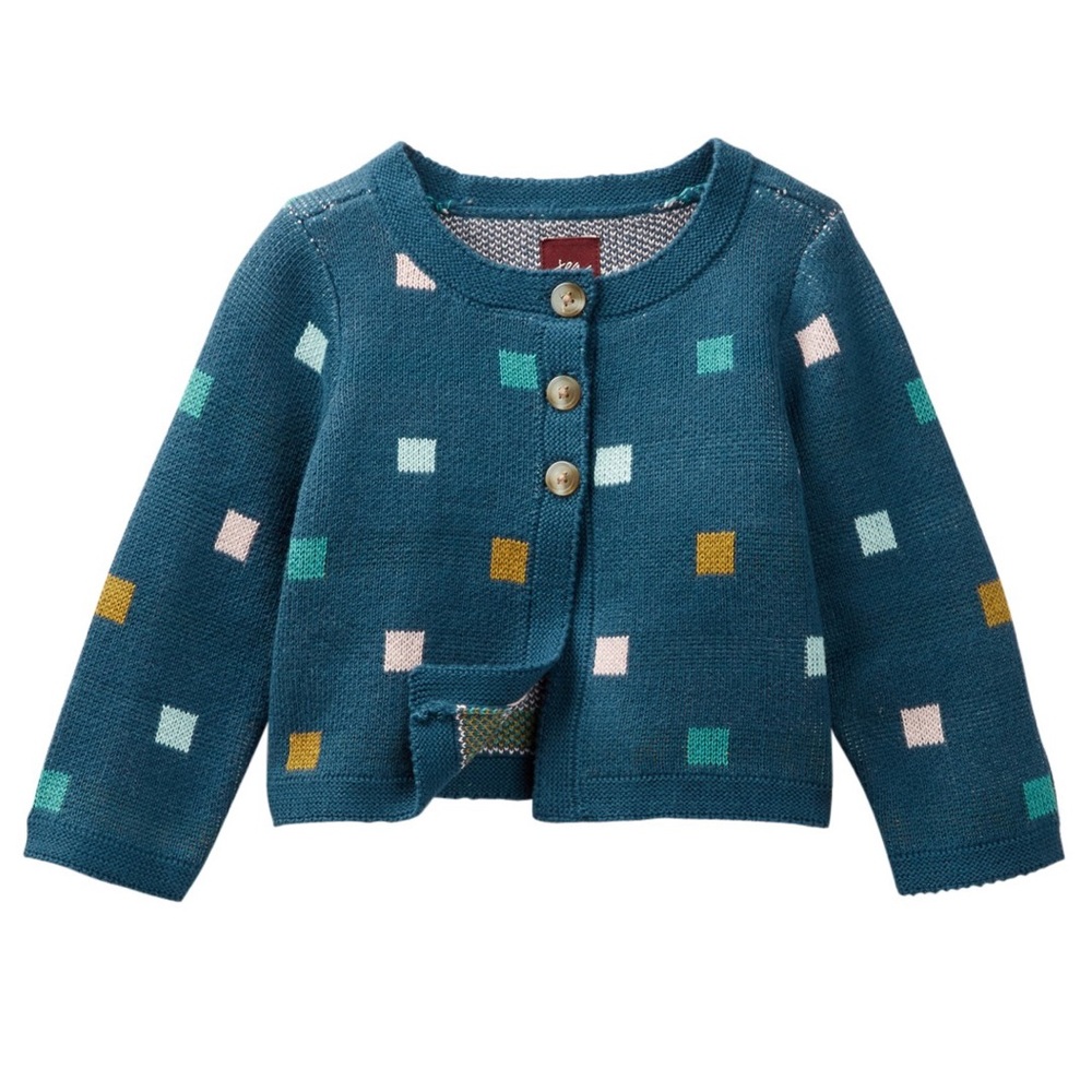 NEW Tea Collection Coriandoli baby cardigan - Picture 1 of 2